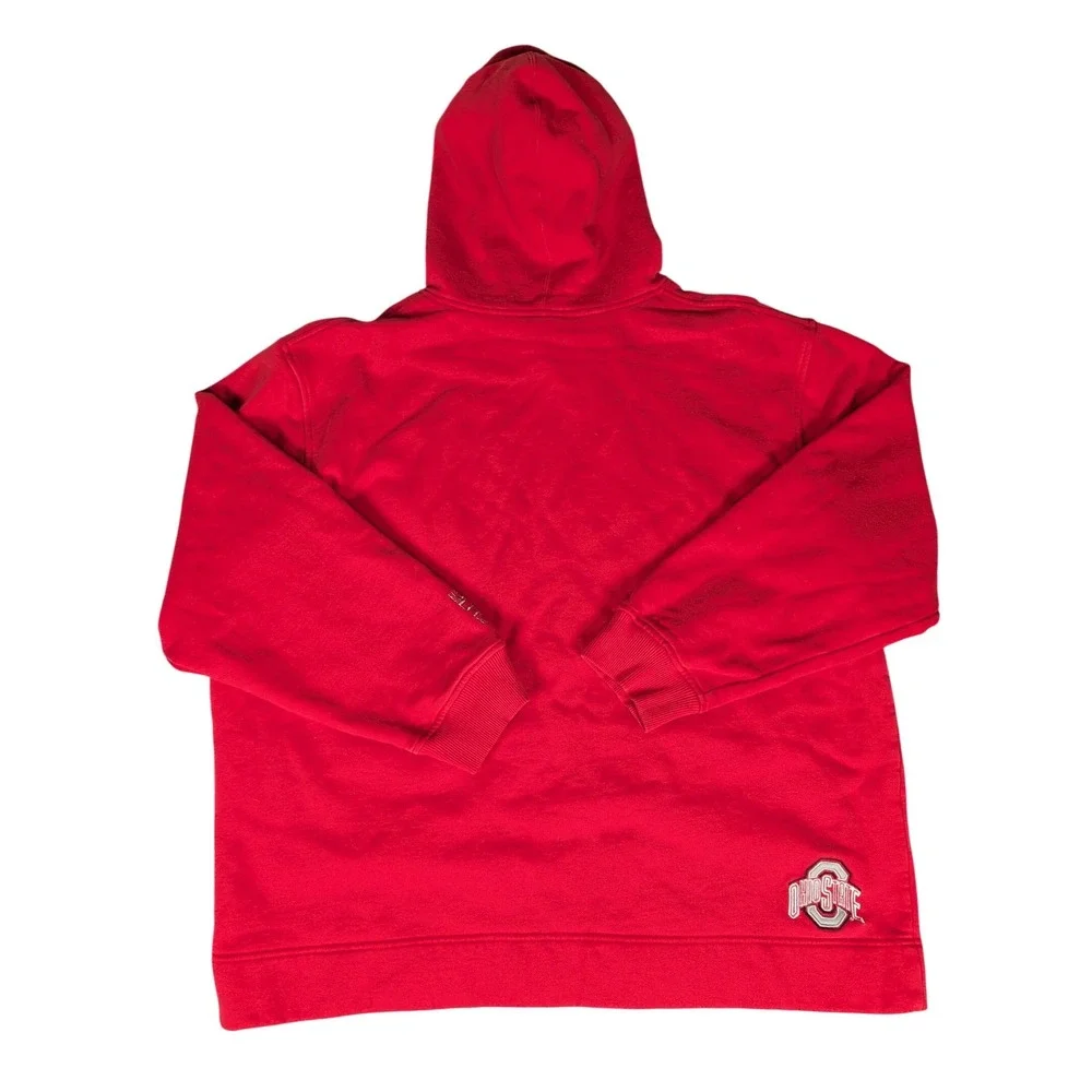 Nike Ohio State Buckeyes‎ Red ELITE Hoodie Swweatshirt Pullover Mens XL